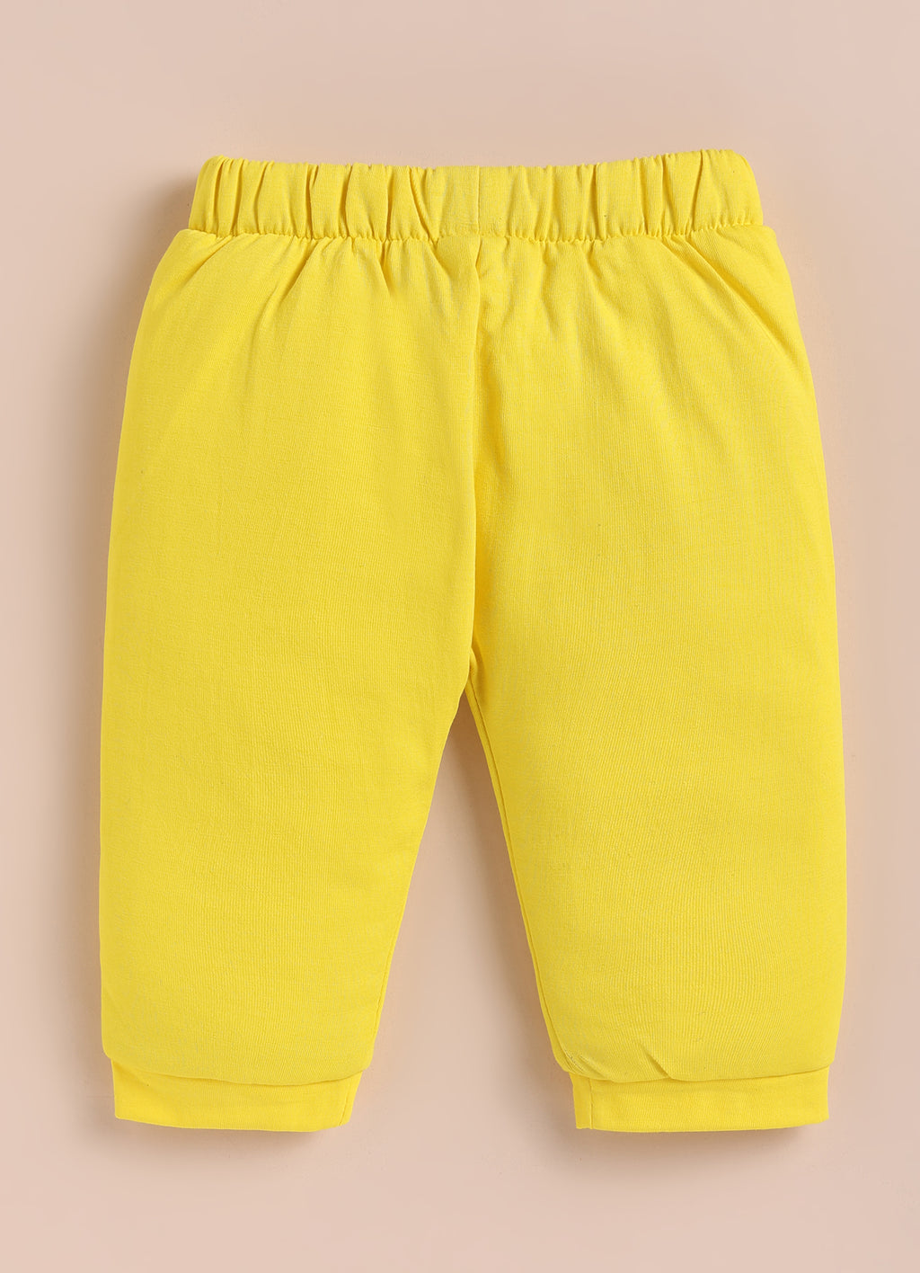 Bumzee White & Yellow Graphic Print Winter Set, Full Sleeves, Cotton Padded