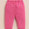 Bumzee White & Pink Floral Print Winter Set, Full Sleeves, Cotton Padded