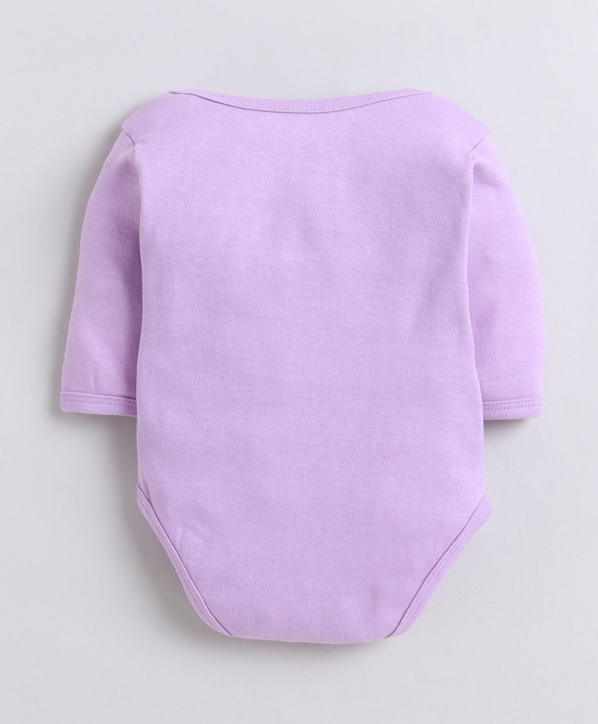 Bumzee Lavender & White Graphic Print Bodysuit, Pack of 3, Full Sleeves