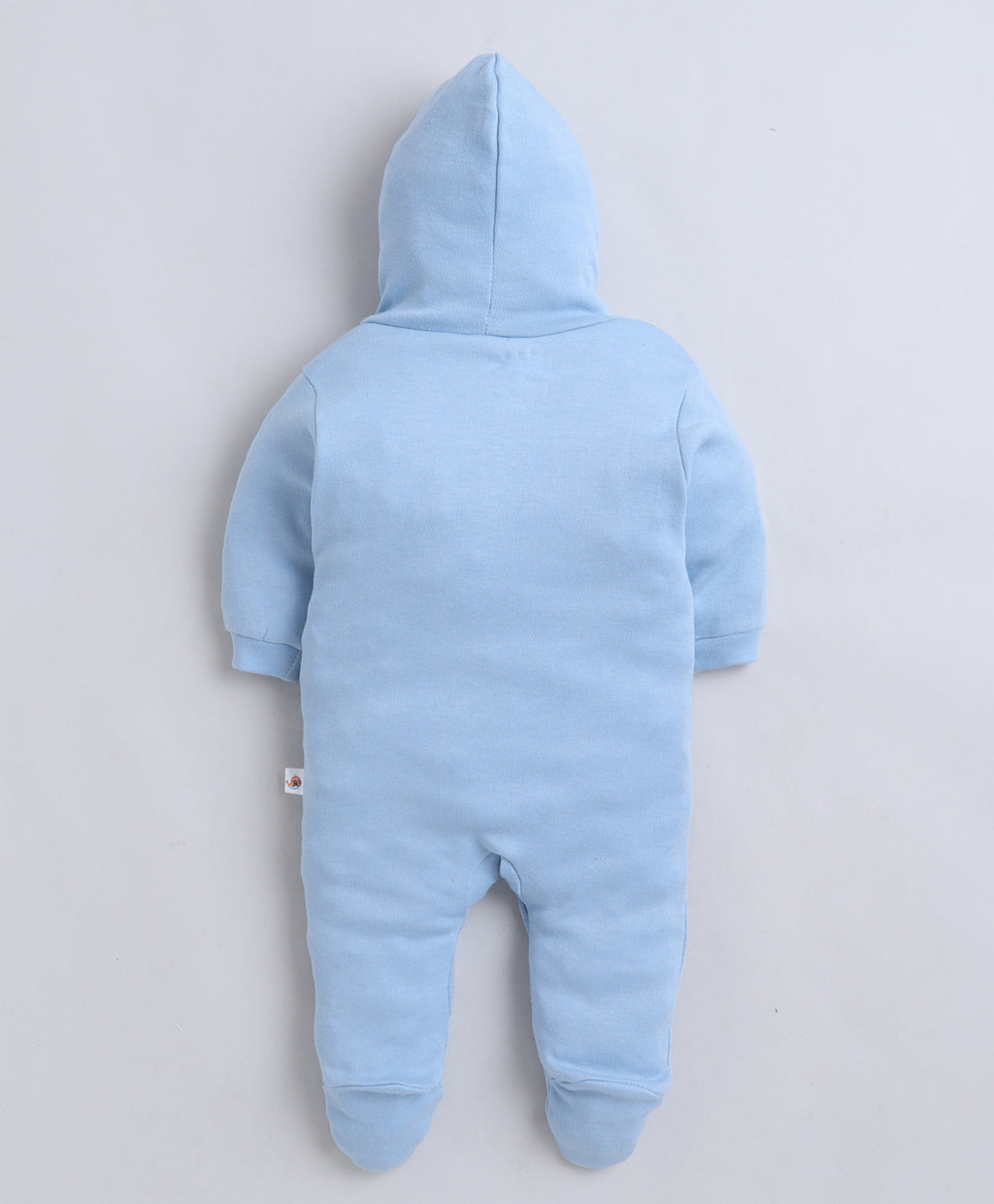 Bumzee Sky Blue & White Graphic Print Sleepsuit, Pack of 2, Full Sleeves