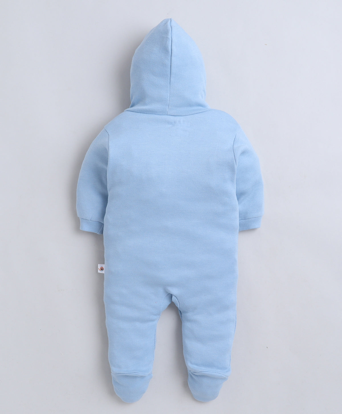 Bumzee Sky Blue & White Graphic Print Sleepsuit, Pack of 2, Full Sleeves