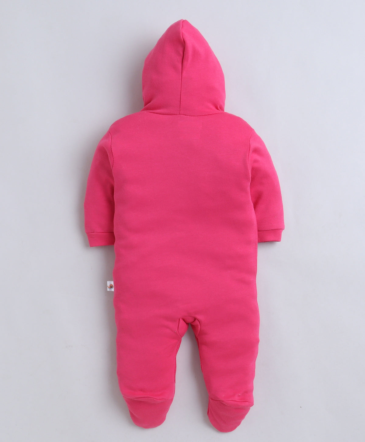 Bumzee Pink & White Graphic Print Sleepsuit, Pack of 2, Full Sleeves, 100% Cotton