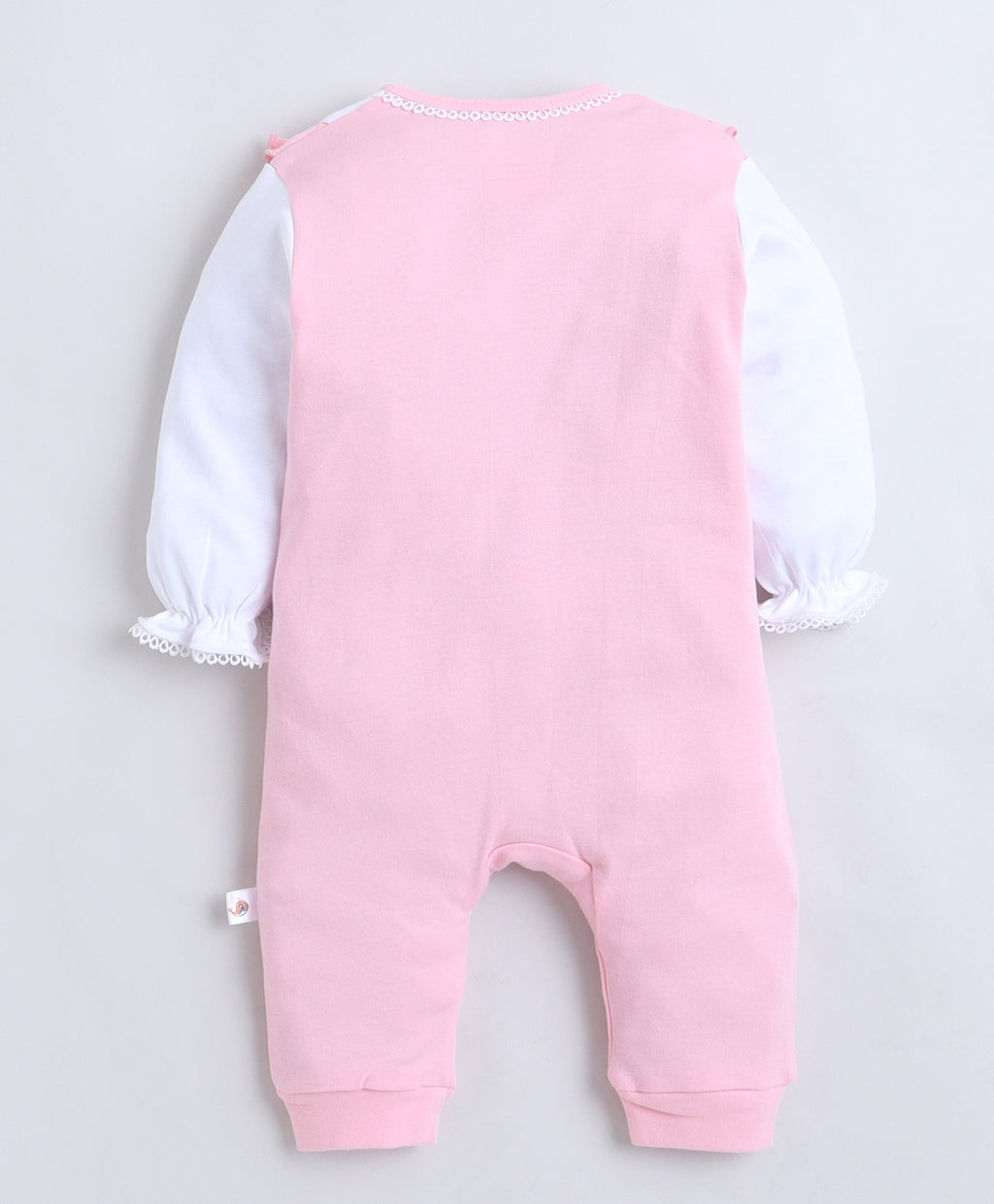 Bumzee Pink Sleepsuit, Full Sleeves, 100% Cotton