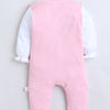 Bumzee Pink Sleepsuit, Full Sleeves, 100% Cotton