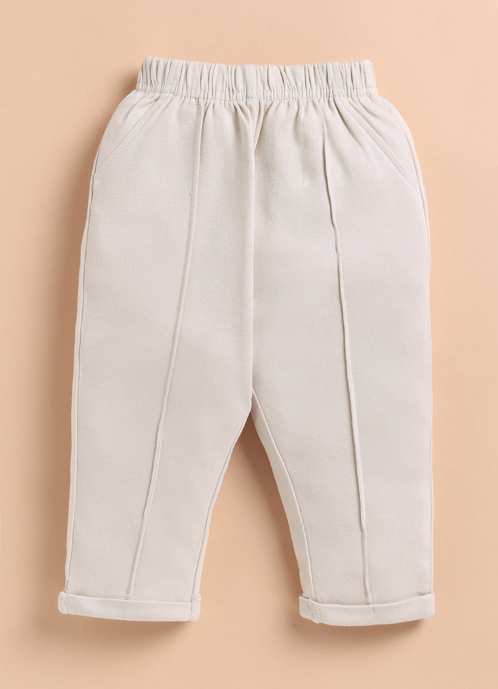 Bumzee Blue & Beige Formal Set, Full Sleeves, 100% Cotton