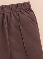 Bumzee White & Brown Formal Set, Full Sleeves, 100% Cotton