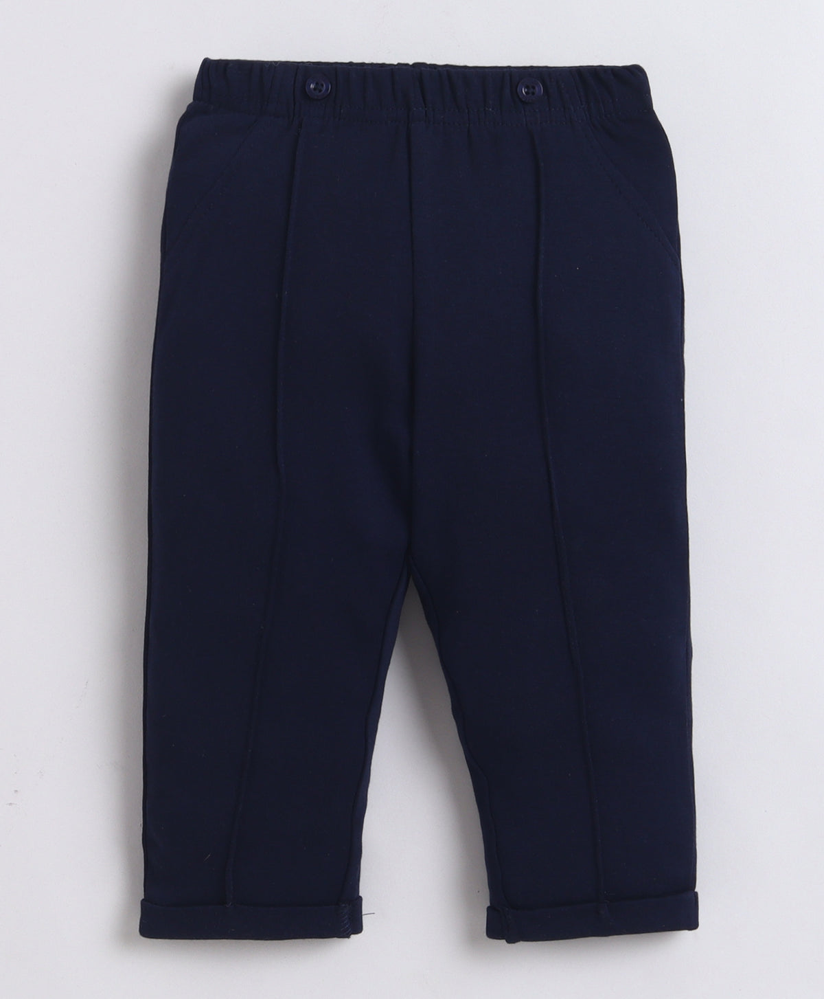 Bumzee Red & Navy Formal Set, Full Sleeves, 100% Cotton