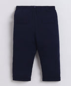 Bumzee Red & Navy Formal Set, Full Sleeves, 100% Cotton