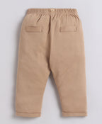 Bumzee Black & Beige Formal Set, Full Sleeves, 100% Cotton, with Suspender