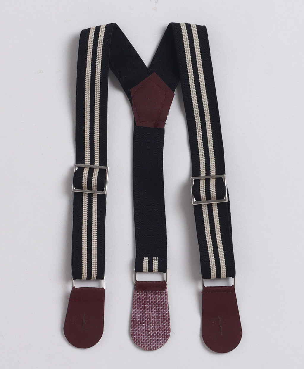 Bumzee Black & Beige Formal Set, Full Sleeves, 100% Cotton, with Suspender