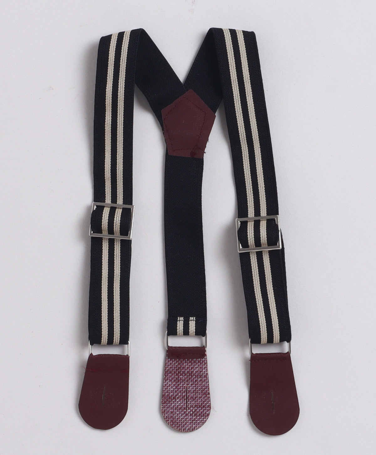 Bumzee Black & Beige Formal Set, Full Sleeves, 100% Cotton, with Suspender