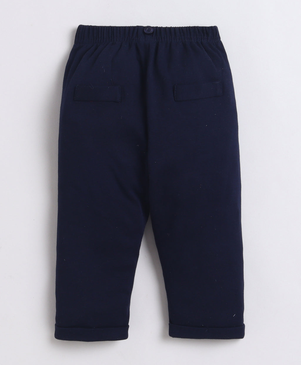 Bumzee Sky Blue & Navy Formal Set, Full Sleeves, 100% Cotton