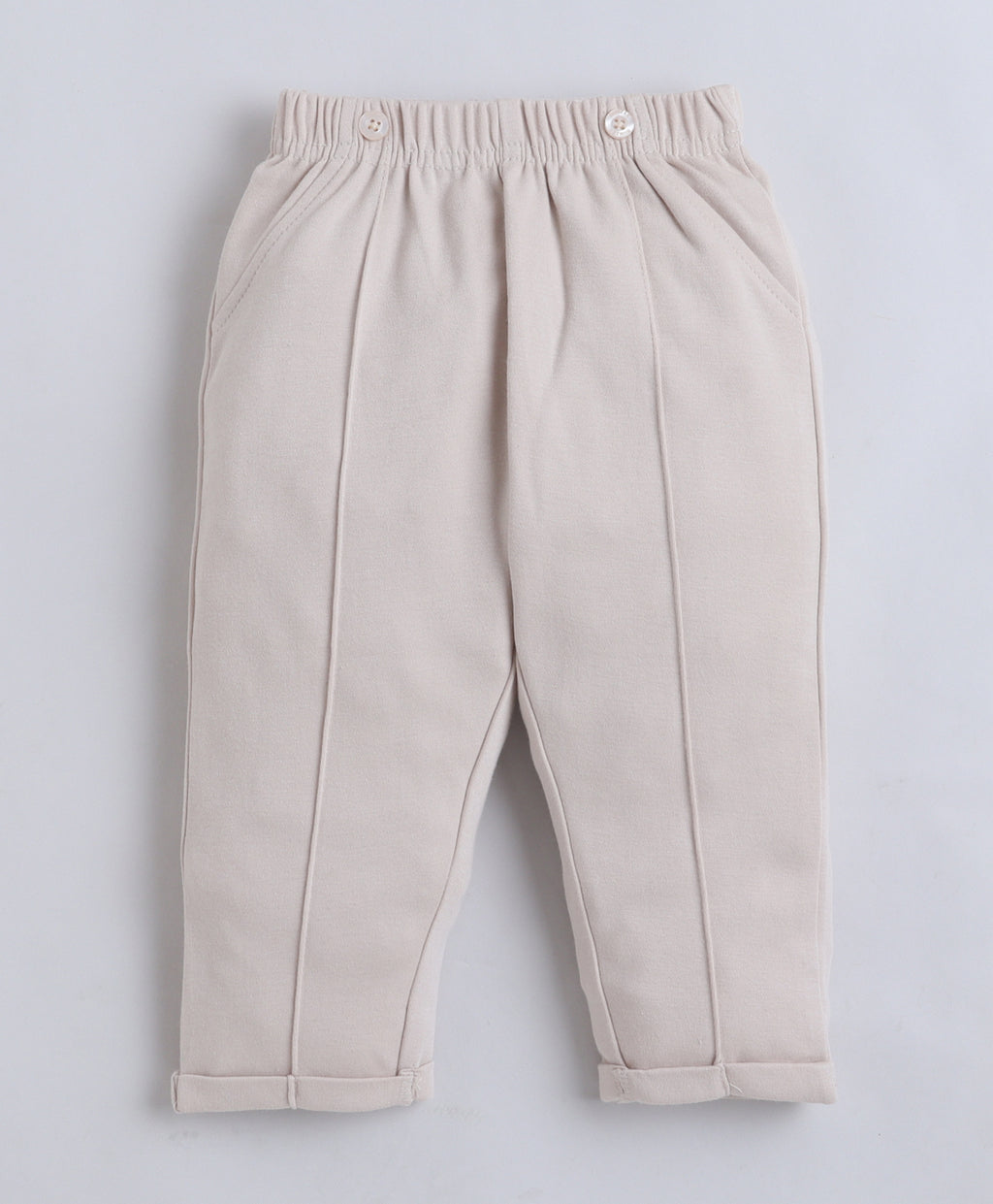 Bumzee Maroon & Beige Formal Set, Full Sleeves, 100% Cotton