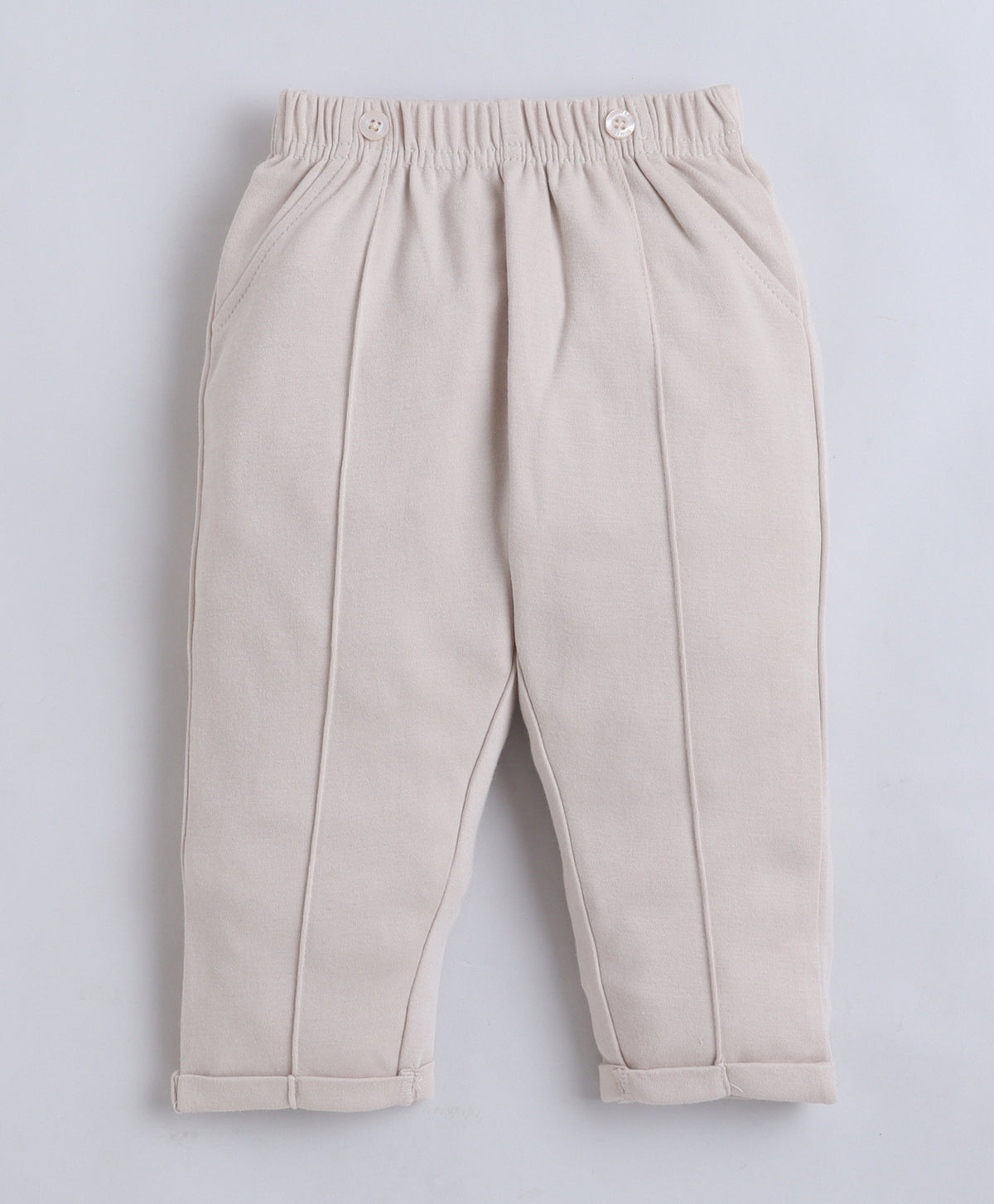 Bumzee Maroon & Beige Formal Set, Full Sleeves, 100% Cotton