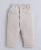 Bumzee Maroon & Beige Formal Set, Full Sleeves, 100% Cotton