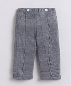 Bumzee Maroon & Grey Formal Set, Full Sleeves, 100% Cotton