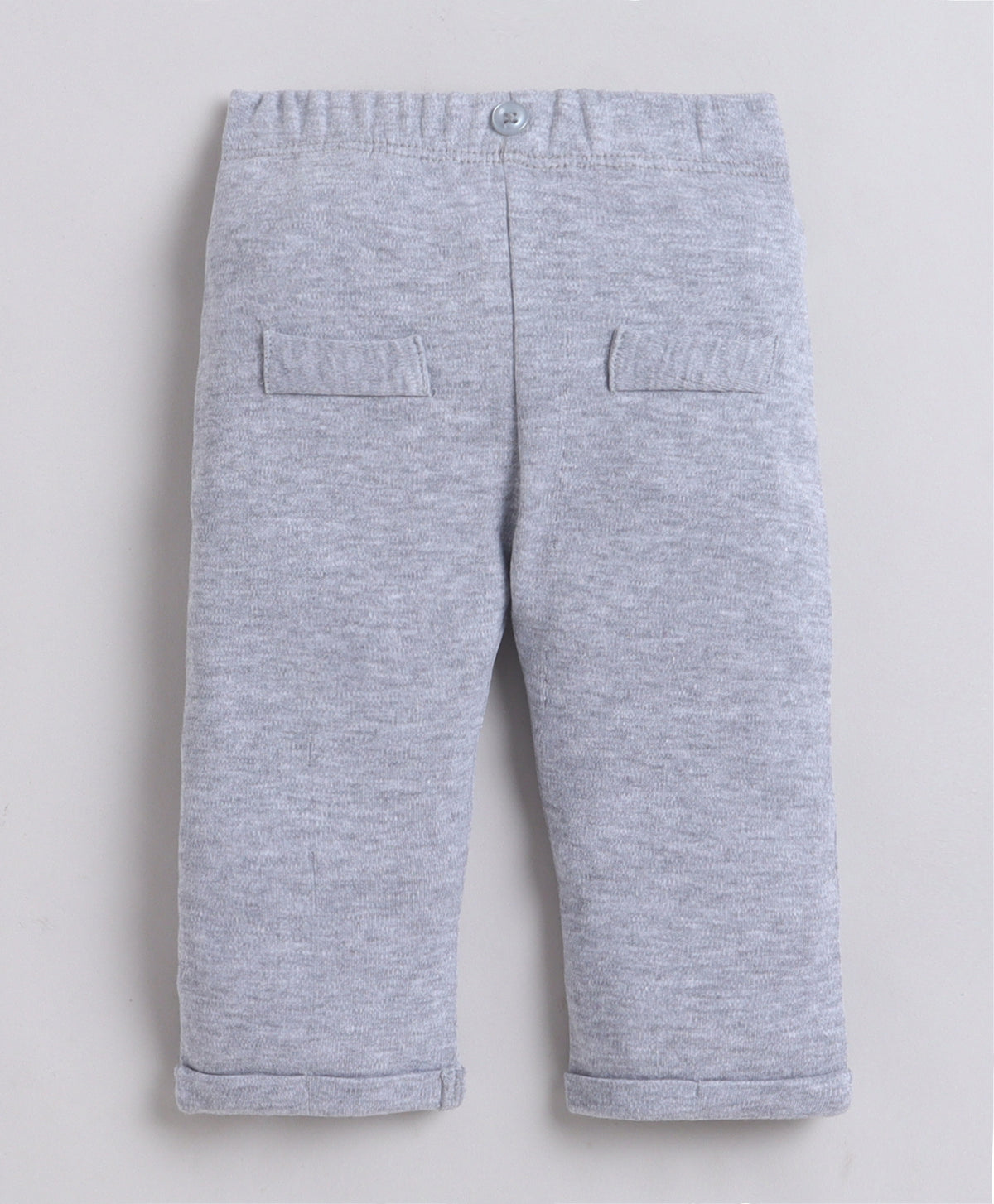 Bumzee White & Grey Formal Set, Full Sleeves, 100% Cotton