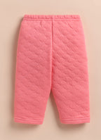 Bumzee Cream & Coral Graphic Print Winter Set, Full Sleeves, Padded