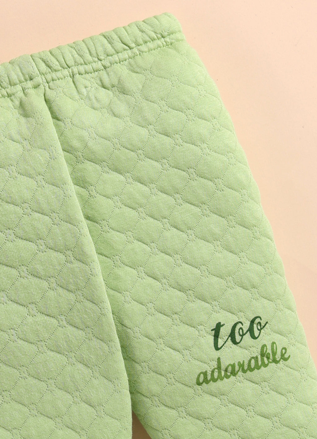Bumzee Green Embroidered Winter Set, Full Sleeves, Padded