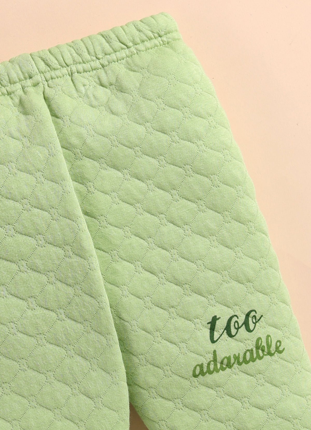 Bumzee Green Embroidered Winter Set, Full Sleeves, Padded