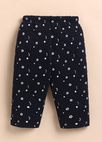 Bumzee Mint & Navy Embroidered Winter Set, Full Sleeves, Padded