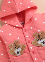 Bumzee Coral Graphic Print Winter Set, Full Sleeves, Padded