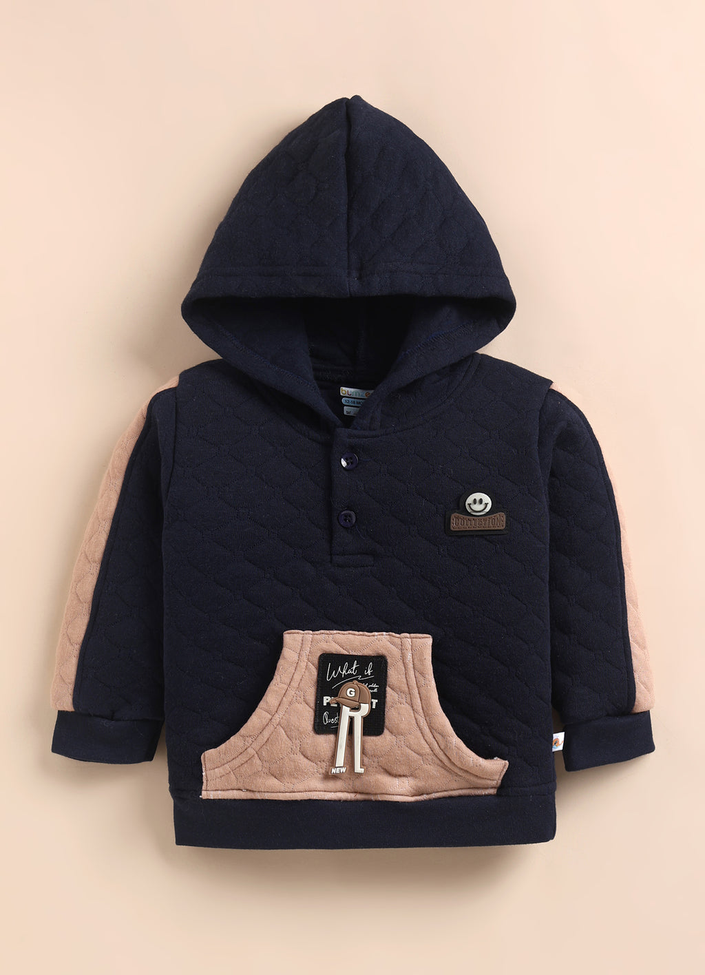 Bumzee Navy Winter Set, Full Sleeves, Padded