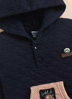 Bumzee Navy Winter Set, Full Sleeves, Padded