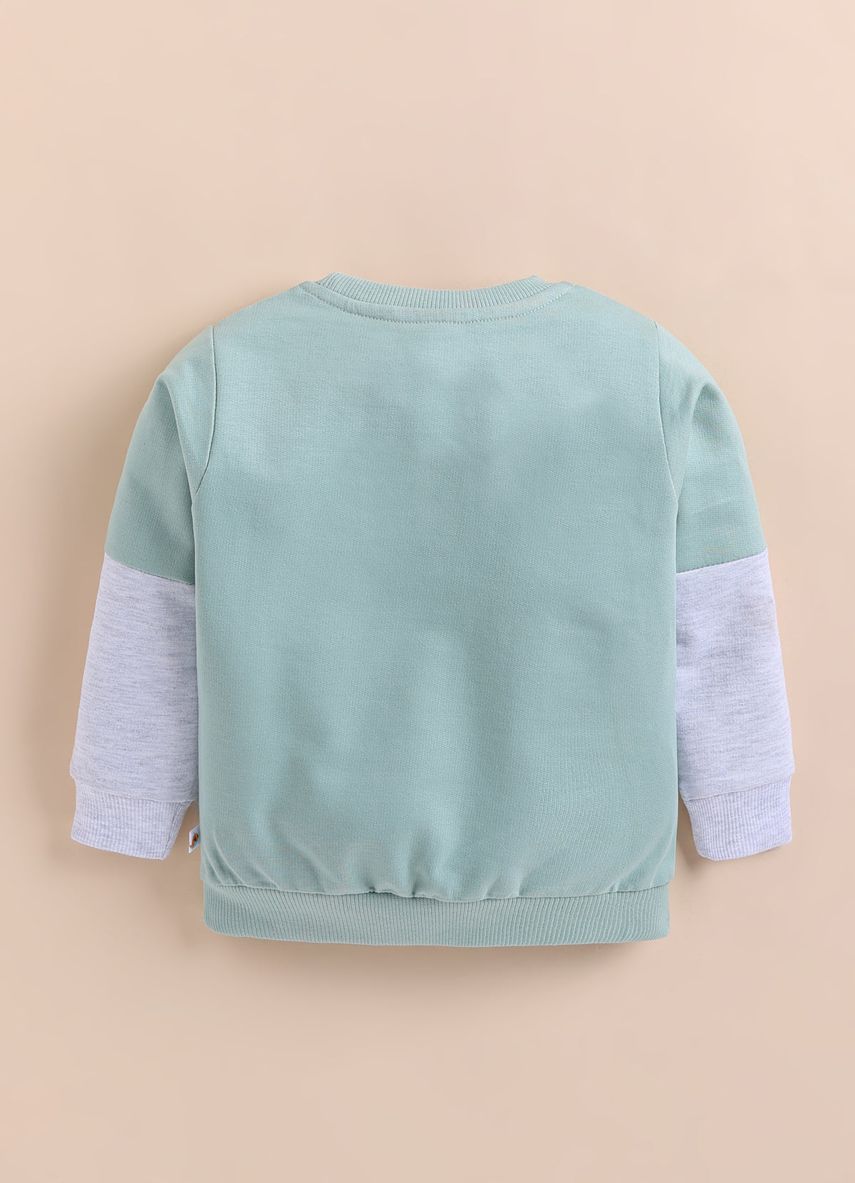 Bumzee Green Graphic Print Sweatshirt, Full Sleeves, 100% Cotton