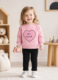 Bumzee Peach Graphic Print Sweatshirt, Full Sleeves, Cotton Blend