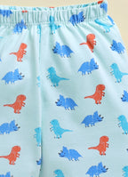 Bumzee Mint Animal Print Jabla & Pyjama Set, Full Sleeves, 100% Cotton