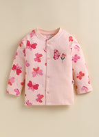 Bumzee Peach Animal Print Jabla & Pyjama Set, Full Sleeves, 100% Cotton