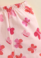 Bumzee Peach Animal Print Jabla & Pyjama Set, Full Sleeves, 100% Cotton