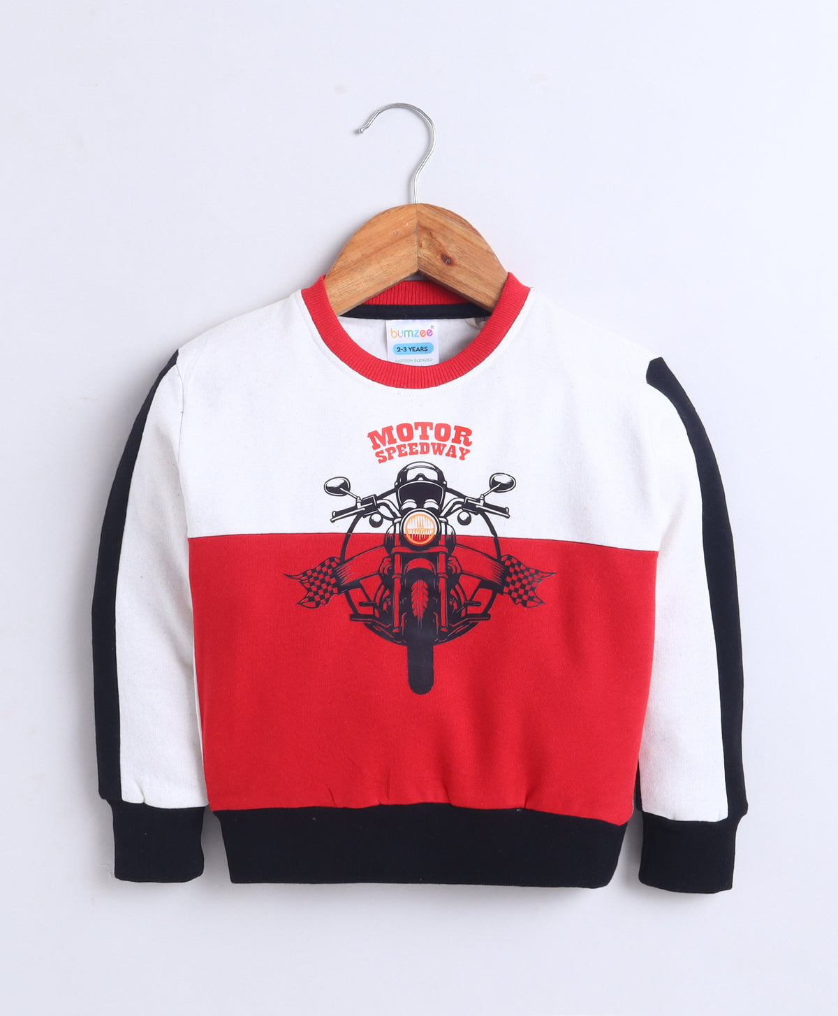 Bumzee Multi Cut & Sew Sweatshirt, Full Sleeves, Cotton Fleece (Style Peb11807)