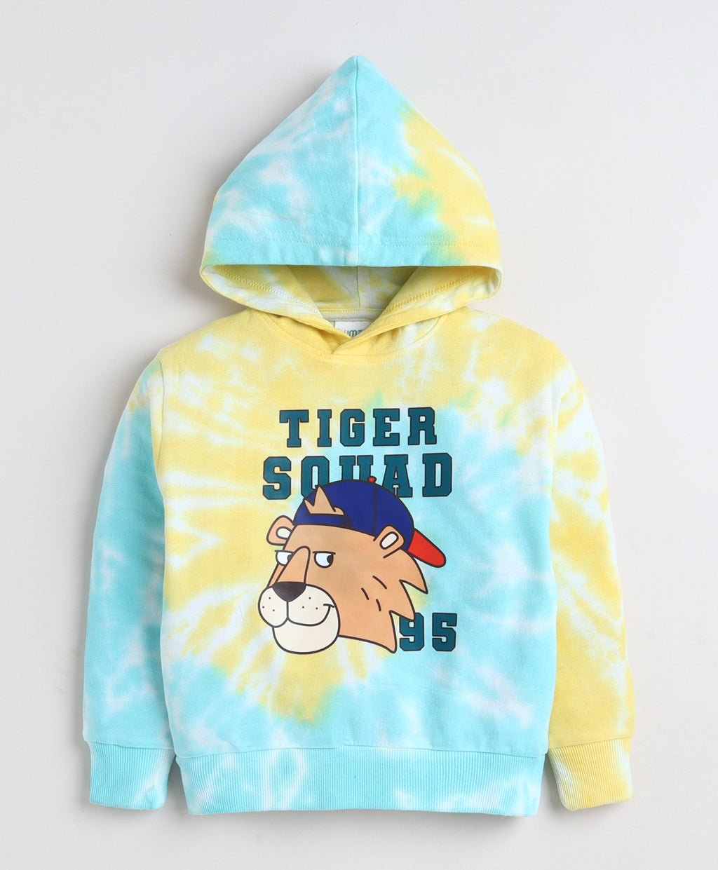 Bumzee Multi Tie & Dye Sweatshirt, Full Sleeves, Cotton Blend, Hooded (Style Peb11816)