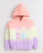 Bumzee Multi Tie & Dye Sweatshirt, Full Sleeves, Cotton Blend, Hooded (Style Peb11818)