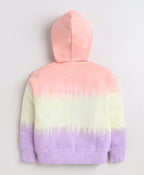 Bumzee Multi Tie & Dye Sweatshirt, Full Sleeves, Cotton Blend, Hooded (Style Peb11818)