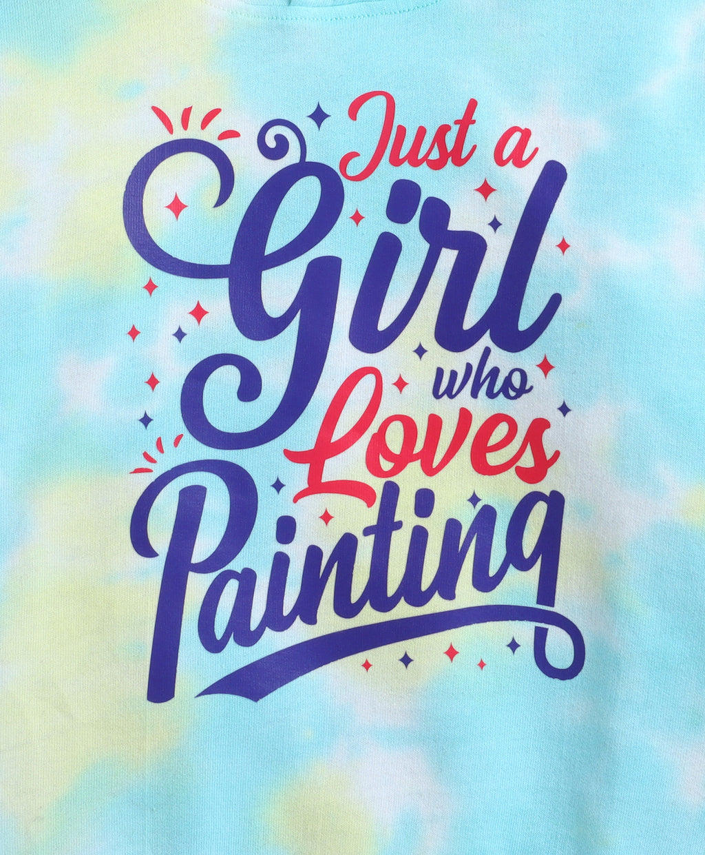 Bumzee Multi Tie & Dye Sweatshirt, Full Sleeves, Cotton Blend, Hooded (Style Peb11819)