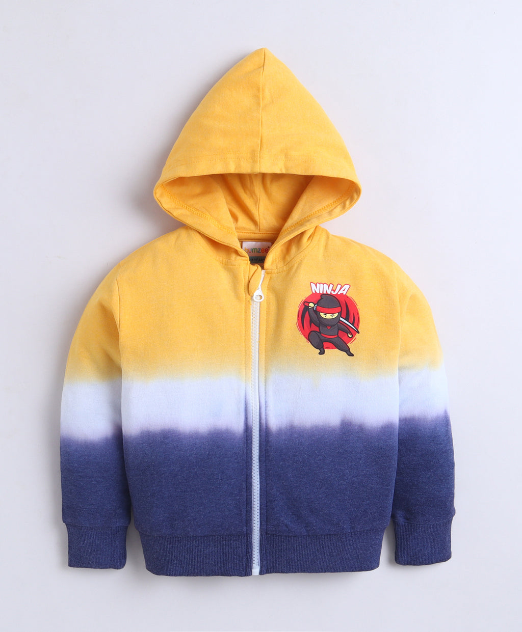 Bumzee Multi Tie & Dye Sweatshirt, Full Sleeves, Cotton Blend, Hooded (Style Peb11821)
