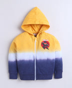 Bumzee Multi Tie & Dye Sweatshirt, Full Sleeves, Cotton Blend, Hooded (Style Peb11821)