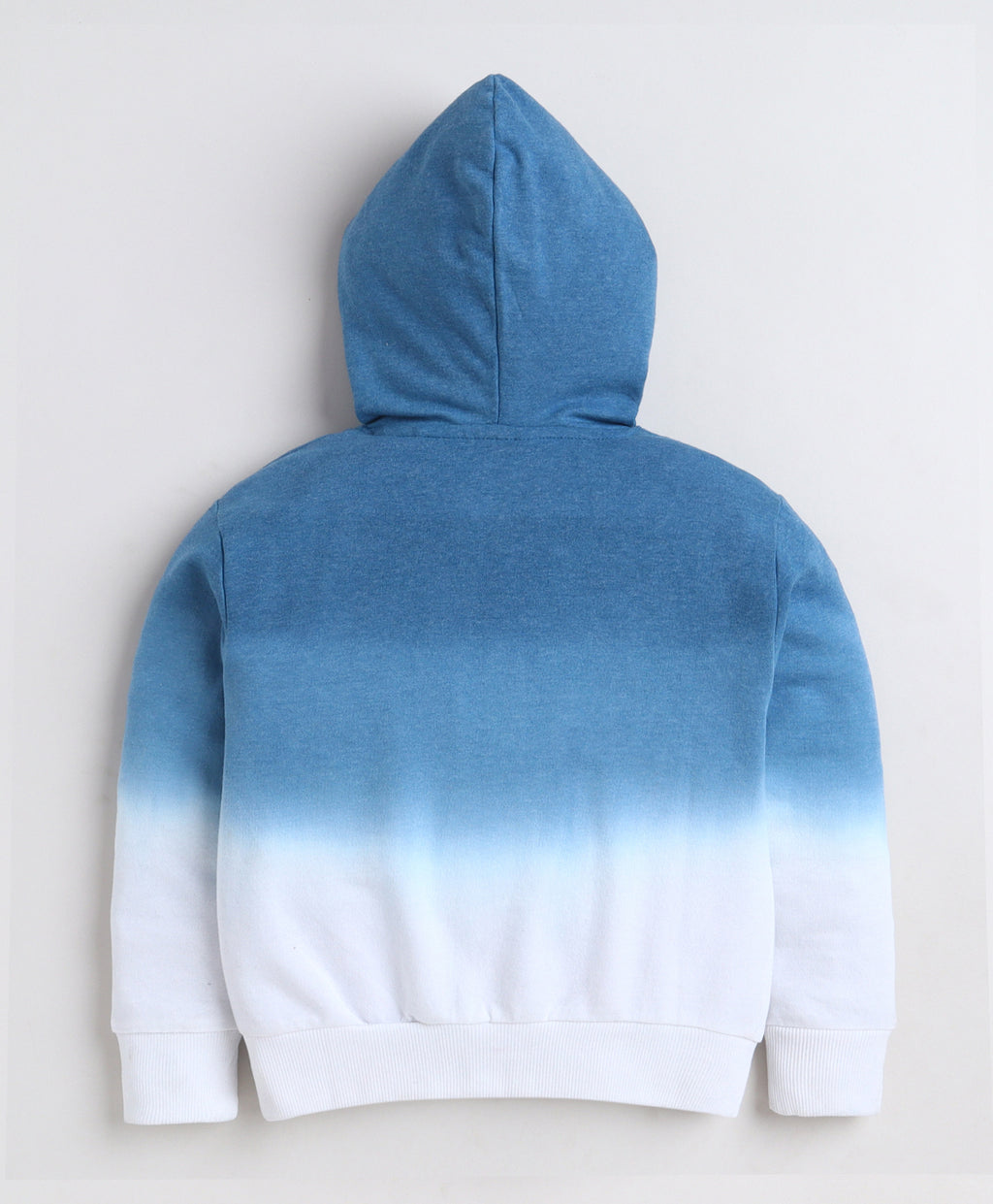Bumzee Teal Tie & Dye Sweatshirt, Full Sleeves, Cotton Blend