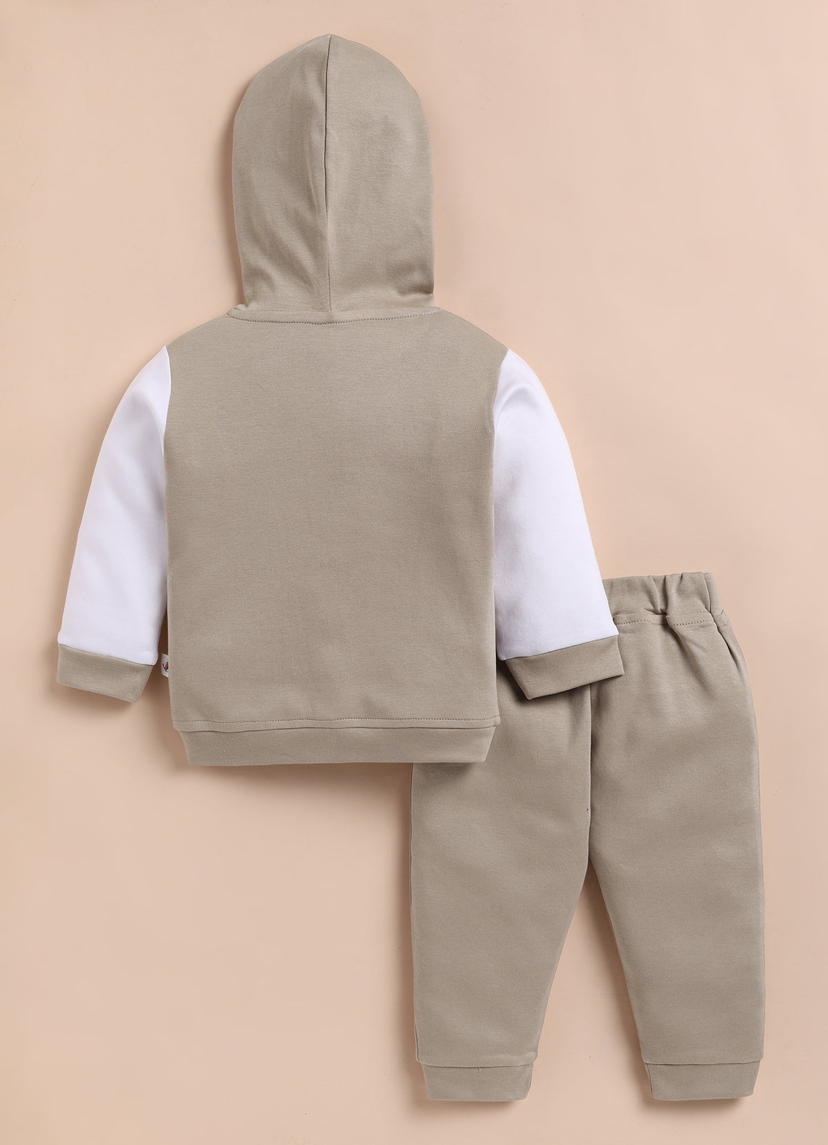 Bumzee Brown Embroidered Winter Set, Full Sleeves, 100% Cotton