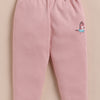 Bumzee White & Peach Animal Print Winter Set, Full Sleeves, 100% Cotton