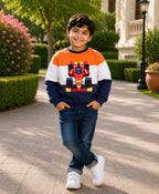 Bumzee Multi Cut & Sew Sweatshirt, Full Sleeves, Cotton Fleece (Style Peb11841)