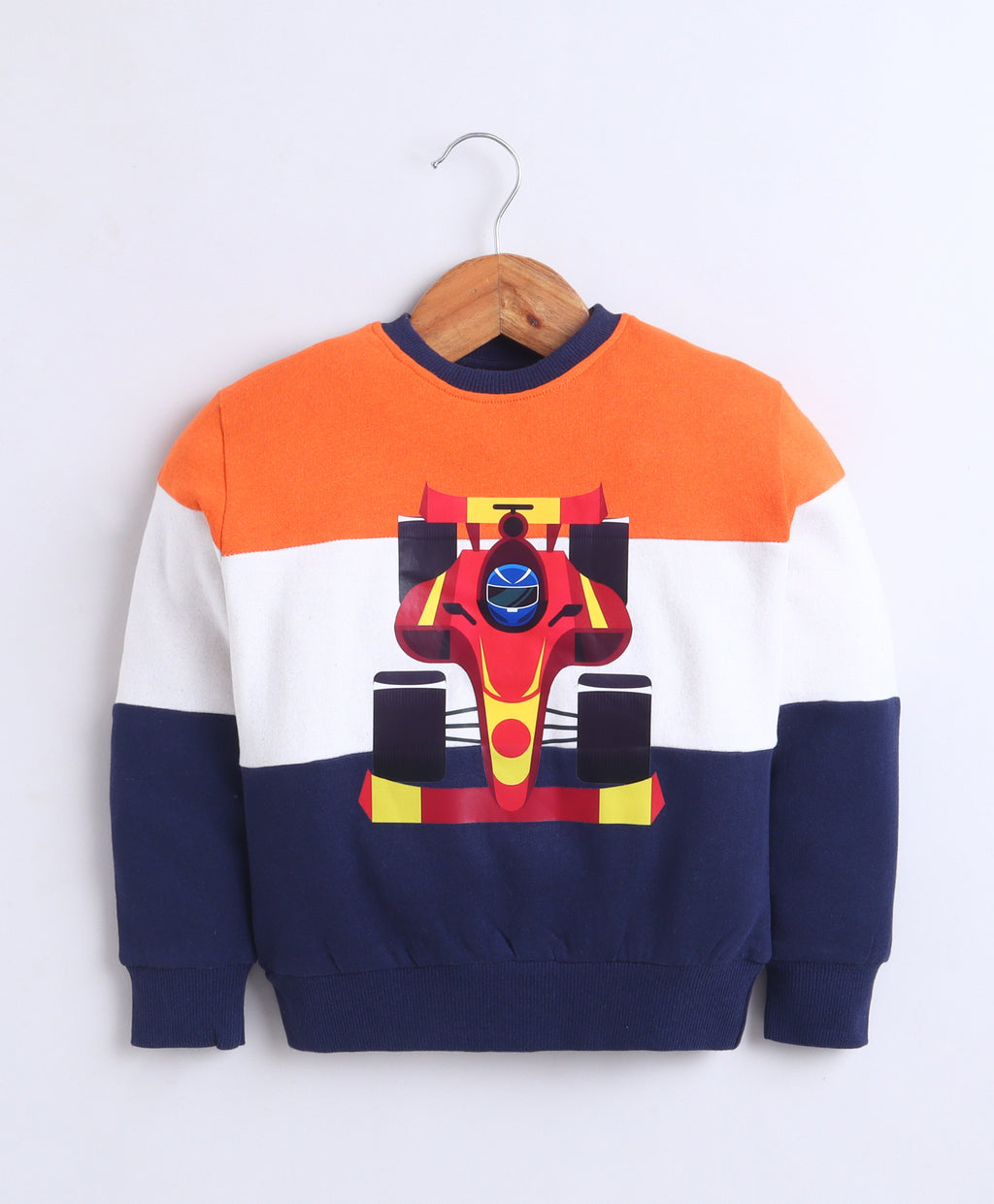 Bumzee Multi Cut & Sew Sweatshirt, Full Sleeves, Cotton Fleece (Style Peb11841)