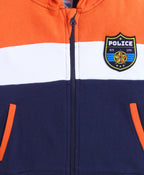 Bumzee Multi Patch Sweatshirt, Full Sleeves, Cotton Fleece