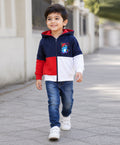 Bumzee Multi Cut & Sew Sweatshirt, Full Sleeves, Cotton Fleece, Hooded
