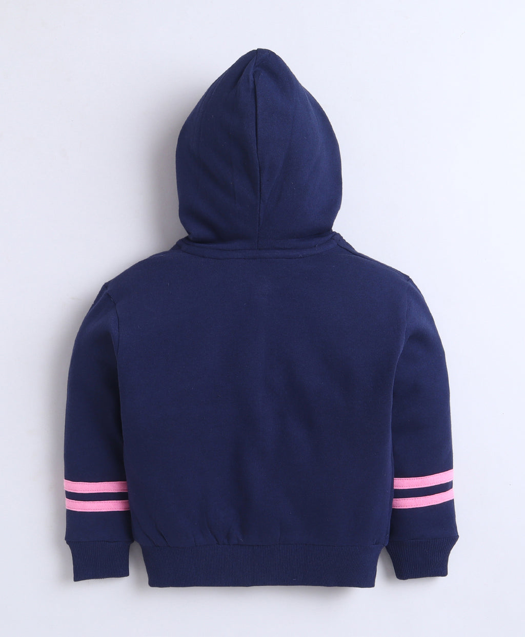 Bumzee Navy Animal Print Sweatshirt, Full Sleeves, Cotton Fleece, Hooded