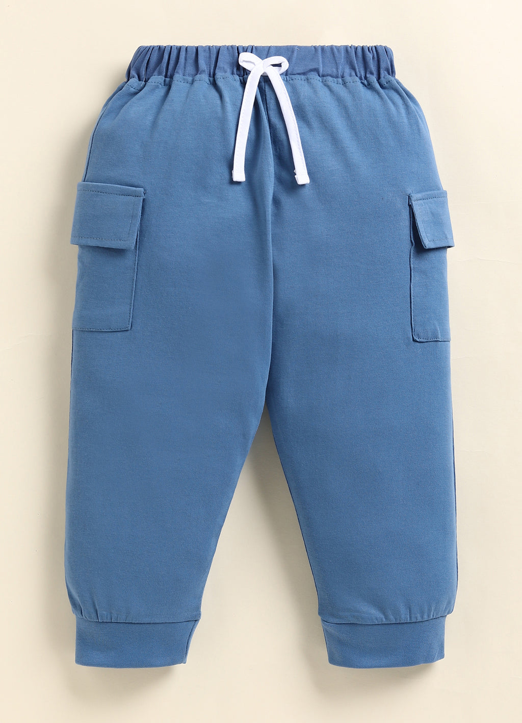 White & Blue Striped T-Shirt & Pyjama Set, Full Sleeves, 100% Cotton
