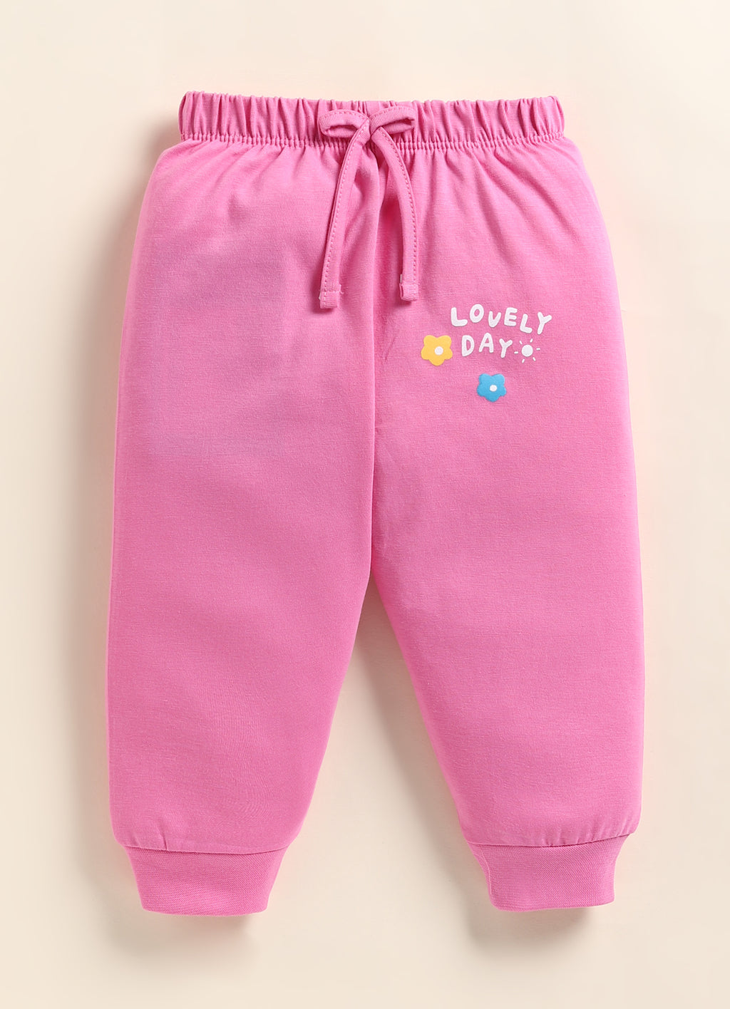 Multi & Pink Striped T-Shirt & Pyjama Set, Full Sleeves, 100% Cotton